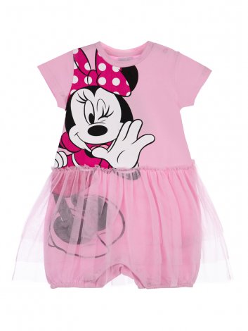 Розовое платье-боди для девочки PlayToday Baby 12243016, вид 1