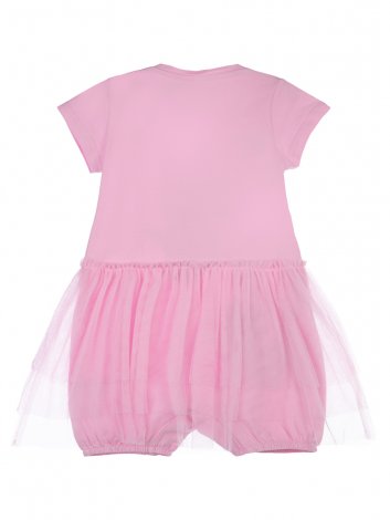 Розовое платье-боди для девочки PlayToday Baby 12243016, вид 2