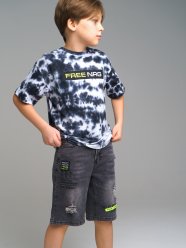 Черные шорты джинсовые для мальчика PlayToday Tween 12311060