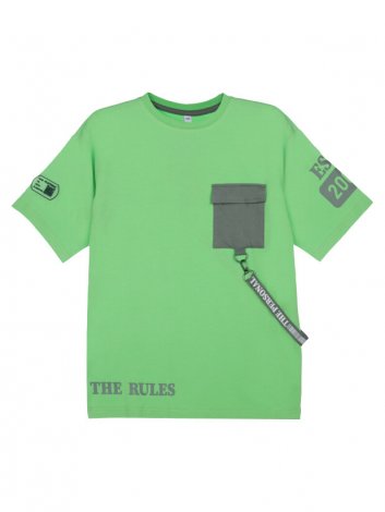 Светло-зеленая футболка для мальчика PlayToday Tween 12311261, вид 4