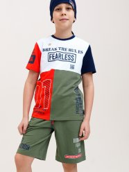 Разноцветная футболка для мальчика PlayToday Tween 12311267