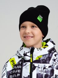 Черная шапка для мальчика PlayToday Tween 12311348