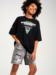 Разноцветные шорты джинсовые для мальчика PlayToday Tween 12311392