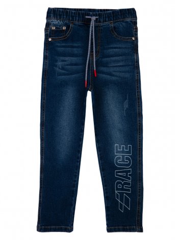 Темно-синие брюки джинсовые для мальчика PlayToday 12312044, вид 4