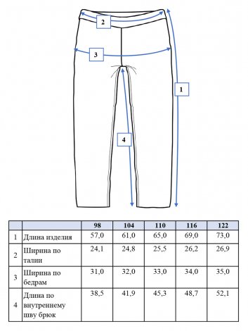 Темно-синие брюки джинсовые для мальчика PlayToday 12312044, вид 6