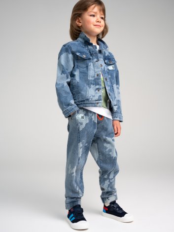 Брюки джинсовые для мальчика PlayToday 12312277, вид 1