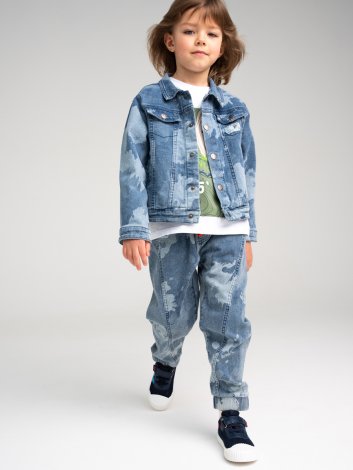 Брюки джинсовые для мальчика PlayToday 12312277, вид 5