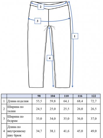 Брюки джинсовые для мальчика PlayToday 12312277, вид 8