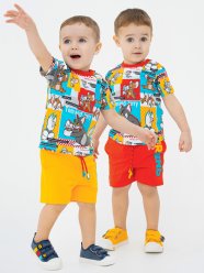 Шорты, 2 шт. в комплекте для мальчика PlayToday Baby 12313016