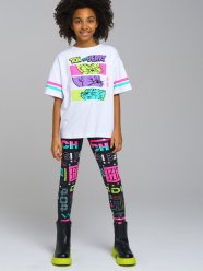 Разноцветные легинсы для девочки PlayToday Tween 12321071