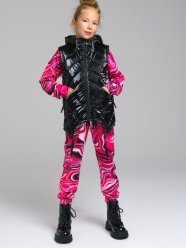 Черный жилет для девочки PlayToday Tween 12321224