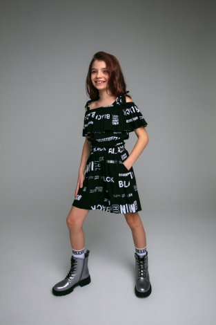 Комплект: топ, шорты для девочки PlayToday Tween 12321447, вид 1