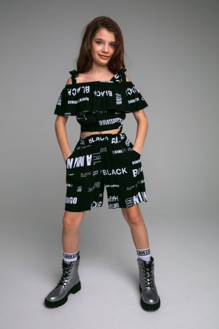 Комплект: топ, шорты для девочки PlayToday Tween 12321447, вид 2