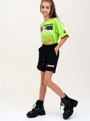 Черные шорты для девочки PlayToday Tween 12321495