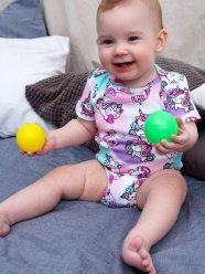 Разноцветные боди, 2 шт. в комплекте для девочки PlayToday Baby 12329007