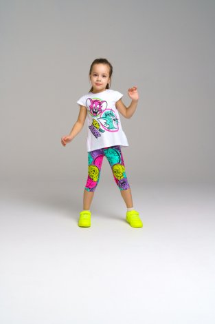 Комплект: футболка, легинсы для девочки PlayToday 12342018, вид 3