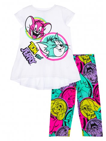 Комплект: футболка, легинсы для девочки PlayToday 12342018, вид 4