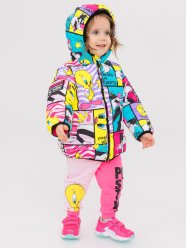 Разноцветная куртка для девочки PlayToday Baby 12349015