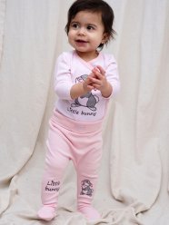 Комплект: боди, ползунки для девочки PlayToday Baby 12349070