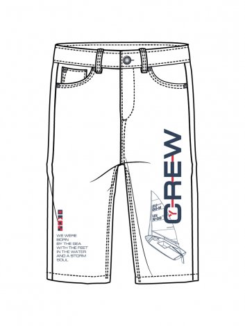 Белые шорты джинсовые для мальчика PlayToday Tween 12411047, вид 4