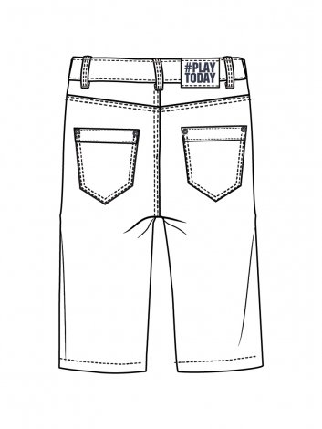 Белые шорты джинсовые для мальчика PlayToday Tween 12411047, вид 5