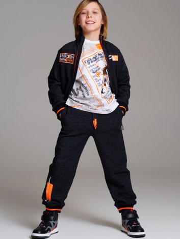 Черные брюки для мальчика PlayToday Tween 12411074, вид 1