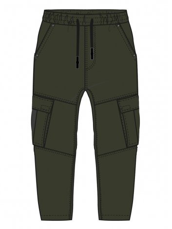 Темно-зеленые брюки для мальчика PlayToday Tween 12411401, вид 8