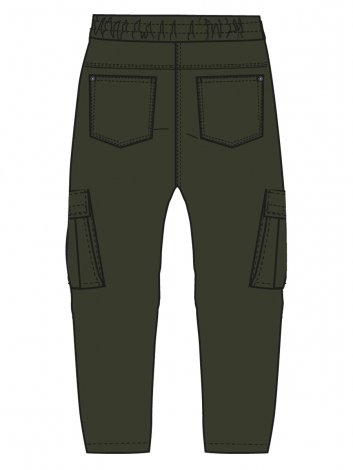 Темно-зеленые брюки для мальчика PlayToday Tween 12411401, вид 9