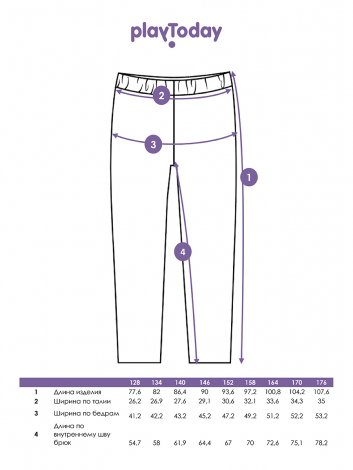 Темно-зеленые брюки для мальчика PlayToday Tween 12411401, вид 10