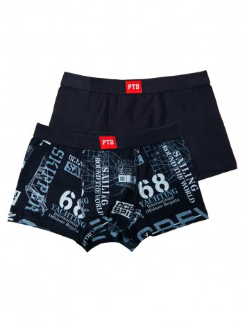 Черные трусы - боксеры, 2 шт. в комплекте для мальчика PlayToday Tween 12411497, вид 1