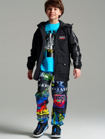 Голубая футболка для мальчика PlayToday Tween 12411930, вид 5