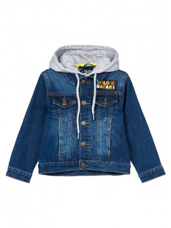 Синяя куртка джинсовая для мальчика PlayToday 12412070, вид 6