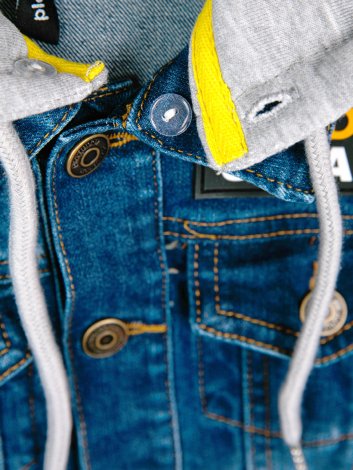 Синяя куртка джинсовая для мальчика PlayToday 12412070, вид 8