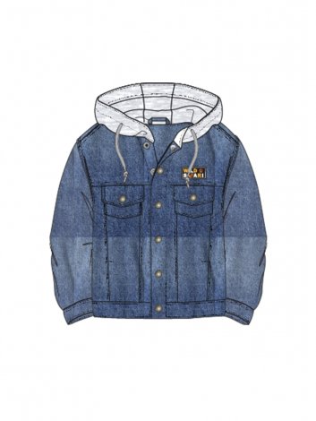 Синяя куртка джинсовая для мальчика PlayToday 12412070, вид 9