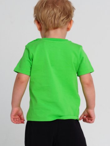 Зеленая футболка для мальчика PlayToday Baby 12419086, вид 4