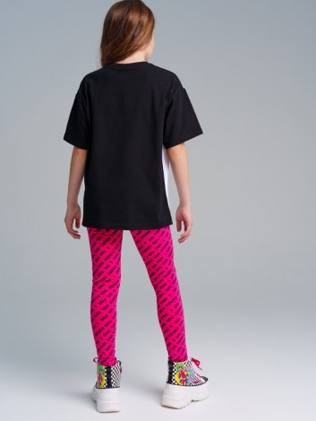 Малиновые легинсы для девочки PlayToday Tween 12421035, вид 2