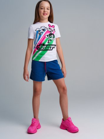 Синие шорты для девочки PlayToday Tween 12421039, вид 1