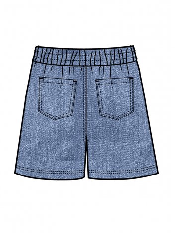 Синие шорты для девочки PlayToday Tween 12421039, вид 7