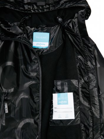 Черная ветровка с полиуретановым покрытием для девочки PlayToday Tween 12421063, вид 9