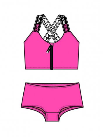 Розовый купальный костюм для девочки PlayToday Tween 12421377, вид 7