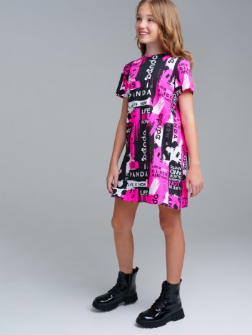 Разноцветный комплект: платье, юбка для девочки PlayToday Tween 12421424, вид 3