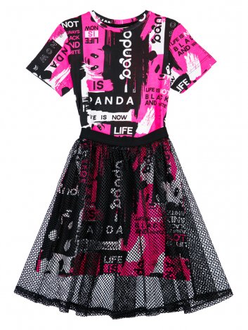 Разноцветный комплект: платье, юбка для девочки PlayToday Tween 12421424, вид 7