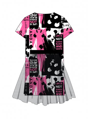 Разноцветный комплект: платье, юбка для девочки PlayToday Tween 12421424, вид 10