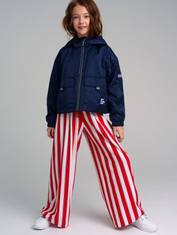 Черная ветровка с полиуретановым покрытием для девочки PlayToday Tween 12421547, вид 2