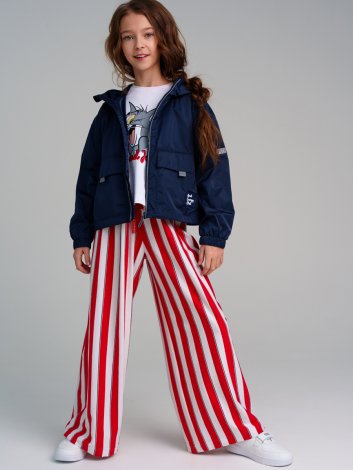 Черная ветровка с полиуретановым покрытием для девочки PlayToday Tween 12421547, вид 4