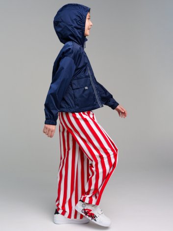 Черная ветровка с полиуретановым покрытием для девочки PlayToday Tween 12421547, вид 5