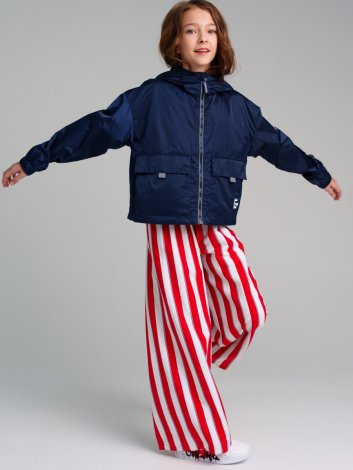 Черная ветровка с полиуретановым покрытием для девочки PlayToday Tween 12421547, вид 6