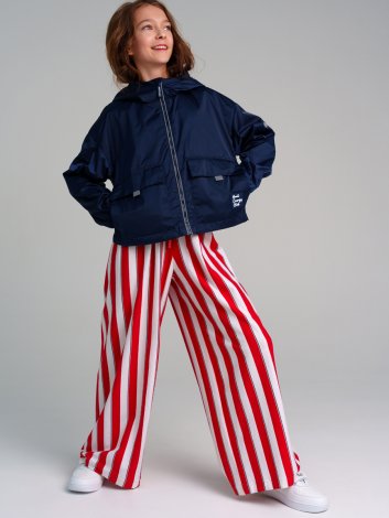 Черная ветровка с полиуретановым покрытием для девочки PlayToday Tween 12421547, вид 7