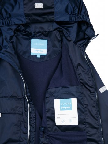 Черная ветровка с полиуретановым покрытием для девочки PlayToday Tween 12421547, вид 11