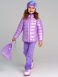 Светло-сиреневая куртка с полиуретановым покрытием для девочки PlayToday 12422015, вид 1 превью